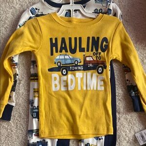 Carter's Navy and Yellow Pajama Set